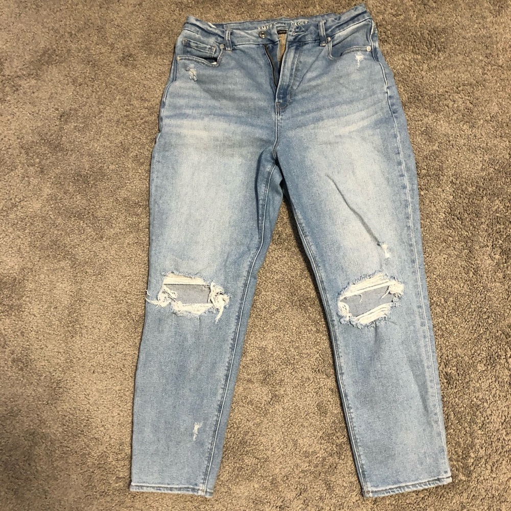 Stretch curvy mom jean in cool classic